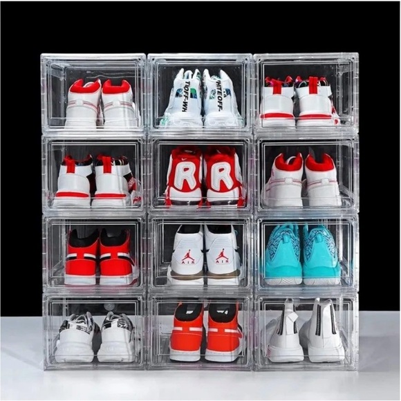 Clear, Black, White, -Acrylic Stackable Shoe Organizers - For the shoe Lovers💕 - Picture 4 of 4